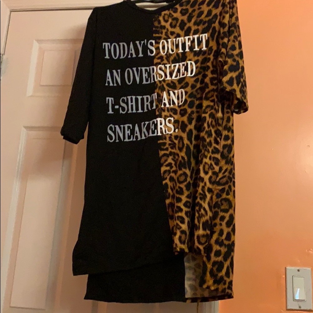 Oversized t-shirt dress